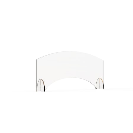 Rosseto Serving Solutions Avant Guarde 36x15.5 Acrylic Sneeze Guard with Pass-Through Window, 1 EA AG004